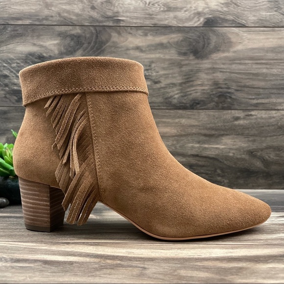 NIB Lucky Brand Zakina Side Fringe Ankle Bootie - Picture 6 of 11